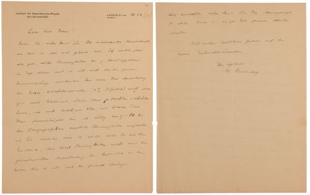 Lot #4087 Werner Heisenberg Archive of (9) Autograph Letters Signed on Cosmic Radiation - Image 7
