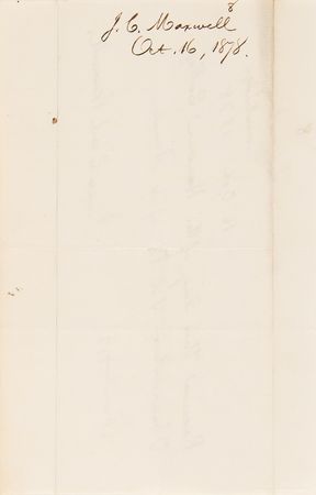 Lot #4088 James Clerk Maxwell Autograph Document Signed - Extremely Rare Handwritten Receipt from the Revered Physicist - Image 2