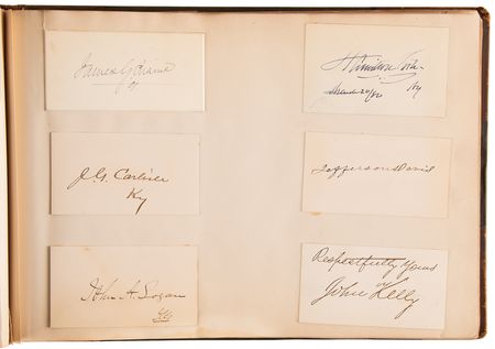 Lot #4009 19th Century Notables Autograph Collection (250+ Signatures) with Six Presidents (Lincoln and Cabinet, Grant, Hayes, Garfield, Arthur, and Cleveland), Thomas Edison, and Sam Houston - Image 10