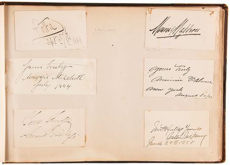 Lot #4009 19th Century Notables Autograph Collection (250+ Signatures) with Six Presidents (Lincoln and Cabinet, Grant, Hayes, Garfield, Arthur, and Cleveland), Thomas Edison, and Sam Houston - Image 12
