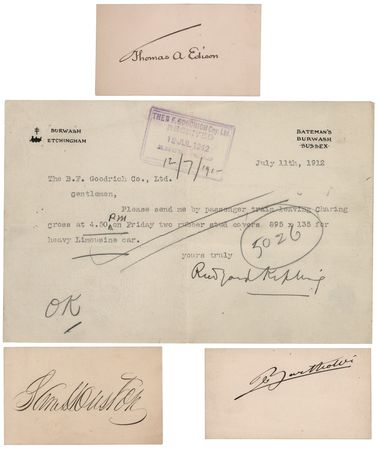 Lot #4009 19th Century Notables Autograph Collection (250+ Signatures) with Six Presidents (Lincoln and Cabinet, Grant, Hayes, Garfield, Arthur, and Cleveland), Thomas Edison, and Sam Houston - Image 14