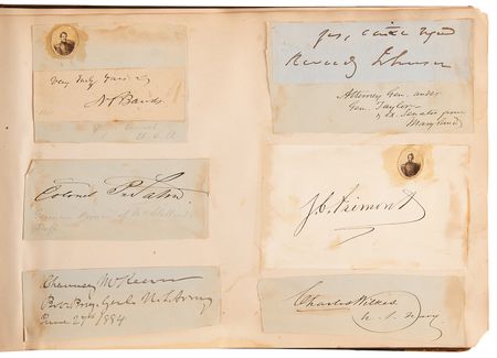 Lot #4009 19th Century Notables Autograph Collection (250+ Signatures) with Six Presidents (Lincoln and Cabinet, Grant, Hayes, Garfield, Arthur, and Cleveland), Thomas Edison, and Sam Houston - Image 7