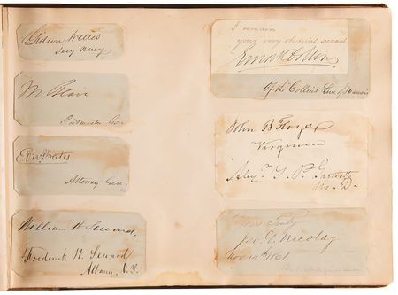 Lot #4009 19th Century Notables Autograph Collection (250+ Signatures) with Six Presidents (Lincoln and Cabinet, Grant, Hayes, Garfield, Arthur, and Cleveland), Thomas Edison, and Sam Houston - Image 9