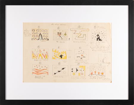 Lot #4046 Beatles: Paul McCartney Oversized Original Set Design Concept Sketches for Brian Epstein's Saville Theatre (c. 1966) - Image 3