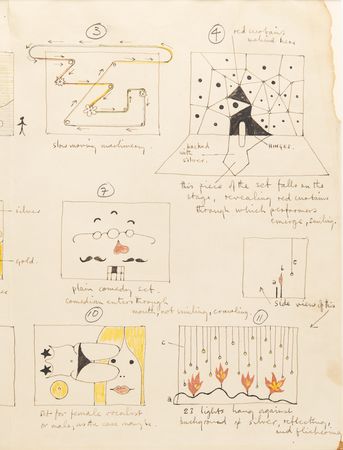 Lot #4046 Beatles: Paul McCartney Oversized Original Set Design Concept Sketches for Brian Epstein's Saville Theatre (c. 1966) - Image 5