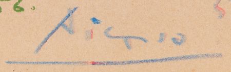 Lot #4033 Pablo Picasso Original Sketch in Twice-Signed Gallery Catalog - Image 3