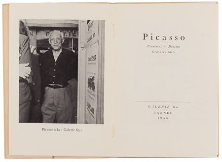 Lot #4033 Pablo Picasso Original Sketch in Twice-Signed Gallery Catalog - Image 4
