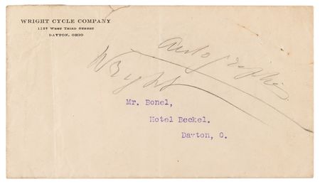 Lot #4025 Wilbur and Orville Wright Typed Letter Signed on Negotiations for a Wright Flyer Contract “that would insure to France a long continuance of that leadership in the aeronautical world” - Image 5