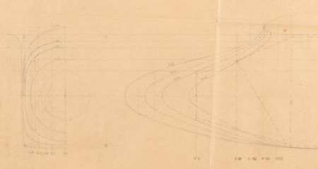 Lot #4027 Charles Lindbergh: Donald Albert Hall's Working Design Drawing for the Spirit of St. Louis - Image 4