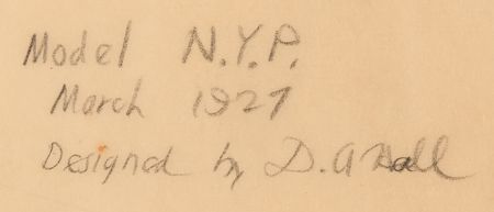 Lot #4027 Charles Lindbergh: Donald Albert Hall's Working Design Drawing for the Spirit of St. Louis - Image 6