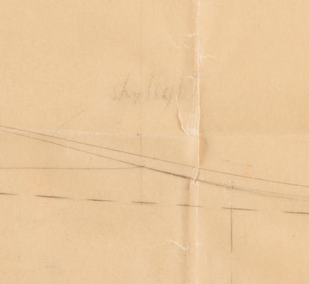 Lot #4027 Charles Lindbergh: Donald Albert Hall's Working Design Drawing for the Spirit of St. Louis - Image 7