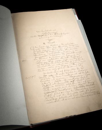Lot #4039 Richard Wagner Handwritten Draft for 