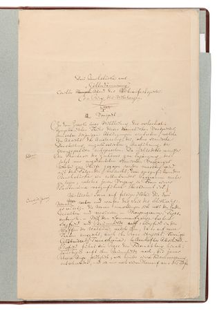 Lot #4039 Richard Wagner Handwritten Draft for 