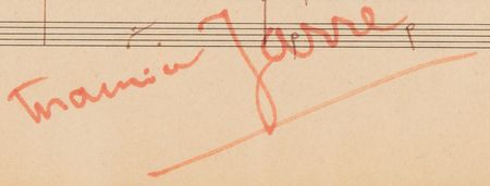 Lot #4050 Maurice Jarre Autograph Musical Manuscript Signed - 'Lara's Theme' from Doctor Zhivago - Image 2