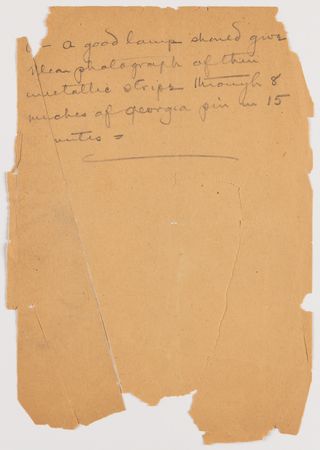 Lot #4086 Thomas Edison Handwritten Manuscript on X-Ray Experiments with Sketch of 