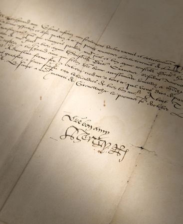 Lot #4014 King Henry VIII Letter Signed on Thomas