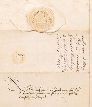 Lot #4014 King Henry VIII Letter Signed on Thomas Cranmer, the 'Father of the English Church' - Image 6