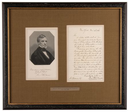 Lot #4089 Samuel F. B. Morse Autograph Letter Signed, Affirming His Status as the Inventor of the 