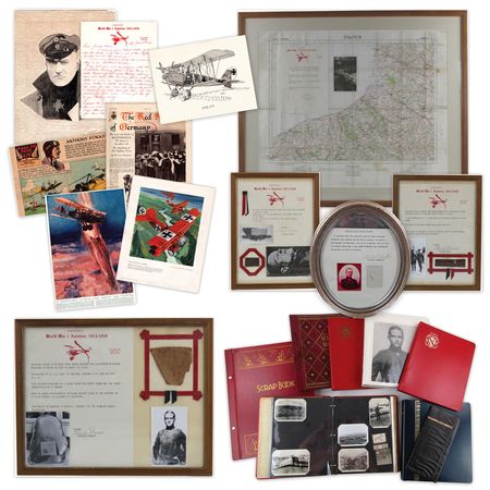 Lot #4022 Manfred von Richthofen: Red Baron Archive Highlighted by (3) Crash Relics and His Lock of Hair – Immense Lifetime Collection of Photographs (300+), Letters, and Historical Ephemera - Image 1