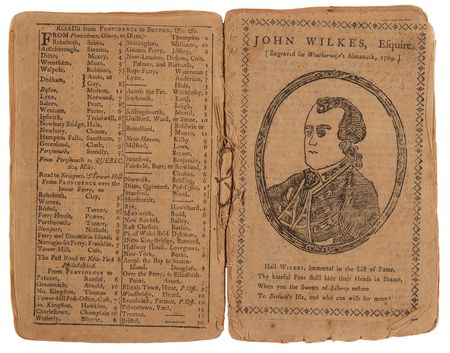 Lot #4010 Theodore Foster's (6) Historic Revolution-Era Almanacs with Secret Handwritten Diary Entries - “April 19, 1775. This is the Memorable Day when Civil War commences between The Kings Troops and the North Americans” - Image 14