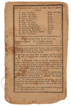 Lot #4010 Theodore Foster's (6) Historic Revolution-Era Almanacs with Secret Handwritten Diary Entries - “April 19, 1775. This is the Memorable Day when Civil War commences between The Kings Troops and the North Americans” - Image 19
