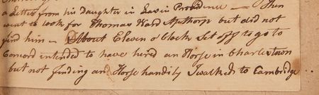 Lot #4010 Theodore Foster's (6) Historic Revolution-Era Almanacs with Secret Handwritten Diary Entries - “April 19, 1775. This is the Memorable Day when Civil War commences between The Kings Troops and the North Americans” - Image 8