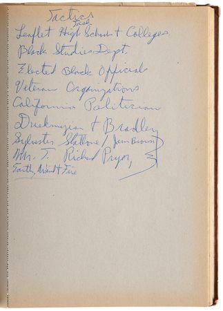 Lot #4021 Eldridge Cleaver’s (3) Notebook Journals with Over (160) Pages of Handwritten Notes - Image 10