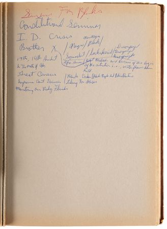 Lot #4021 Eldridge Cleaver’s (3) Notebook Journals with Over (160) Pages of Handwritten Notes - Image 12