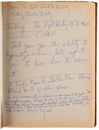 Lot #4021 Eldridge Cleaver’s (3) Notebook Journals with Over (160) Pages of Handwritten Notes - Image 14