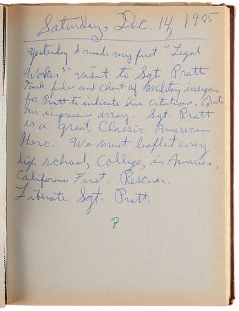 Lot #4021 Eldridge Cleaver’s (3) Notebook Journals with Over (160) Pages of Handwritten Notes - Image 15