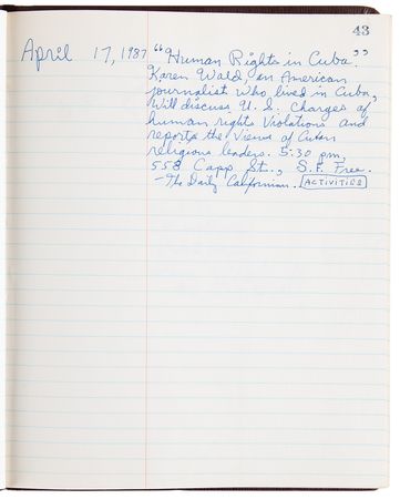 Lot #4021 Eldridge Cleaver’s (3) Notebook Journals with Over (160) Pages of Handwritten Notes - Image 5