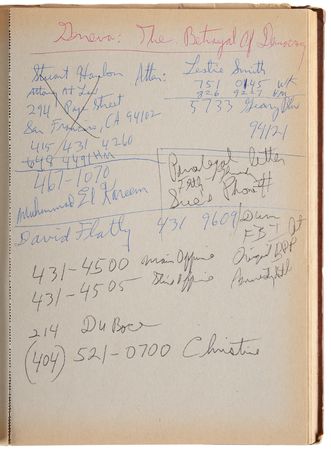 Lot #4021 Eldridge Cleaver’s (3) Notebook Journals with Over (160) Pages of Handwritten Notes - Image 9