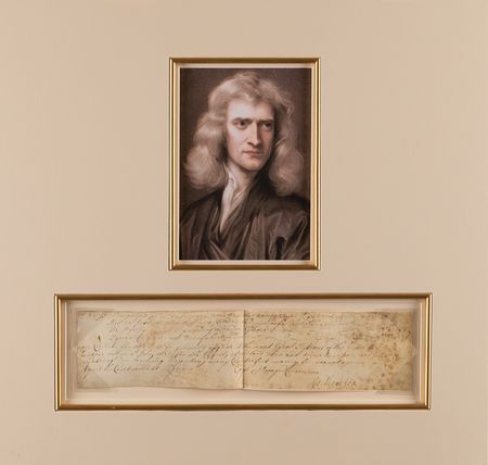 Lot #4090 Isaac Newton Document Signed as Warden of the Royal Mint, Making a Case Against a Notorious Coin Counterfeiter - Image 2