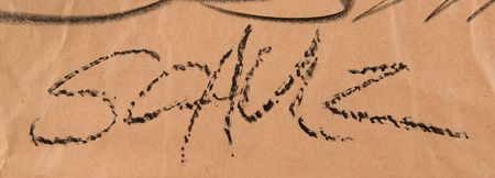 Lot #4049 Charles Schulz Huge Oversized Original Signed Sketch of Lucy van Pelt - Image 2