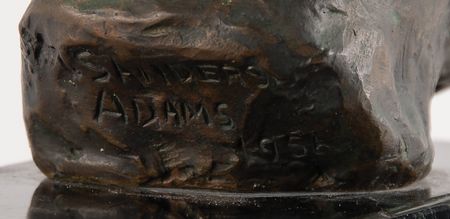 Lot #4102 Albert Einstein Bronze Bust by Margaret Sanders Adams - Image 4