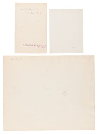 Lot #4107 Albert Einstein (3) Original Photographs - Walking and at Princeton - Image 2