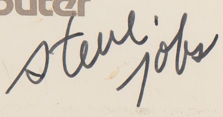 Lot #4030 Steve Jobs Signed Apple Business Card (c. 1983) - PSA GEM MT 10 - Image 2