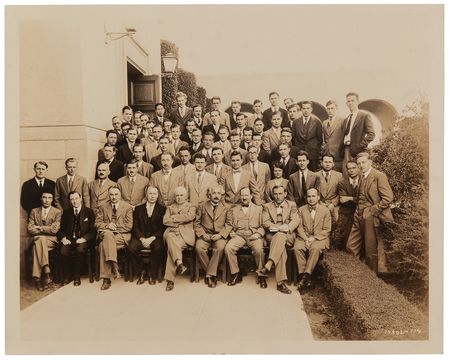 Lot #4111 Albert Einstein and Robert Oppenheimer Original 'Type I' Photograph - Image 2