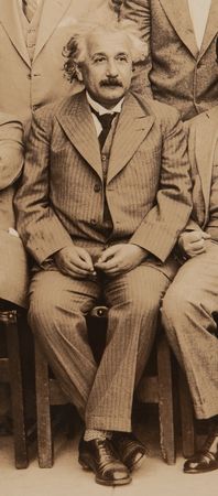 Lot #4111 Albert Einstein and Robert Oppenheimer Original 'Type I' Photograph - Image 3