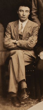 Lot #4111 Albert Einstein and Robert Oppenheimer Original 'Type I' Photograph - Image 4