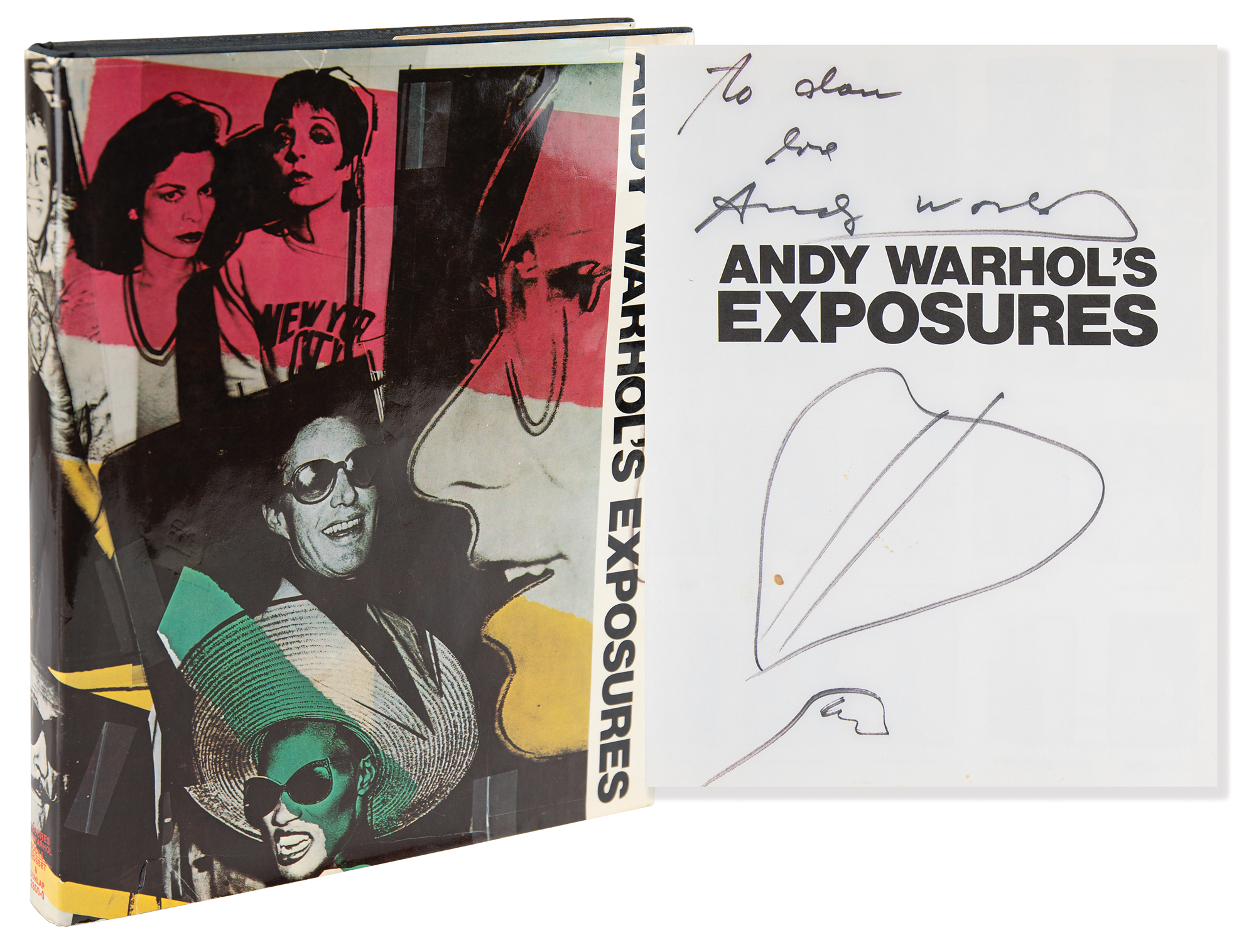 Andy Warhol Twice-Signed Book - Exposures | RR Auction