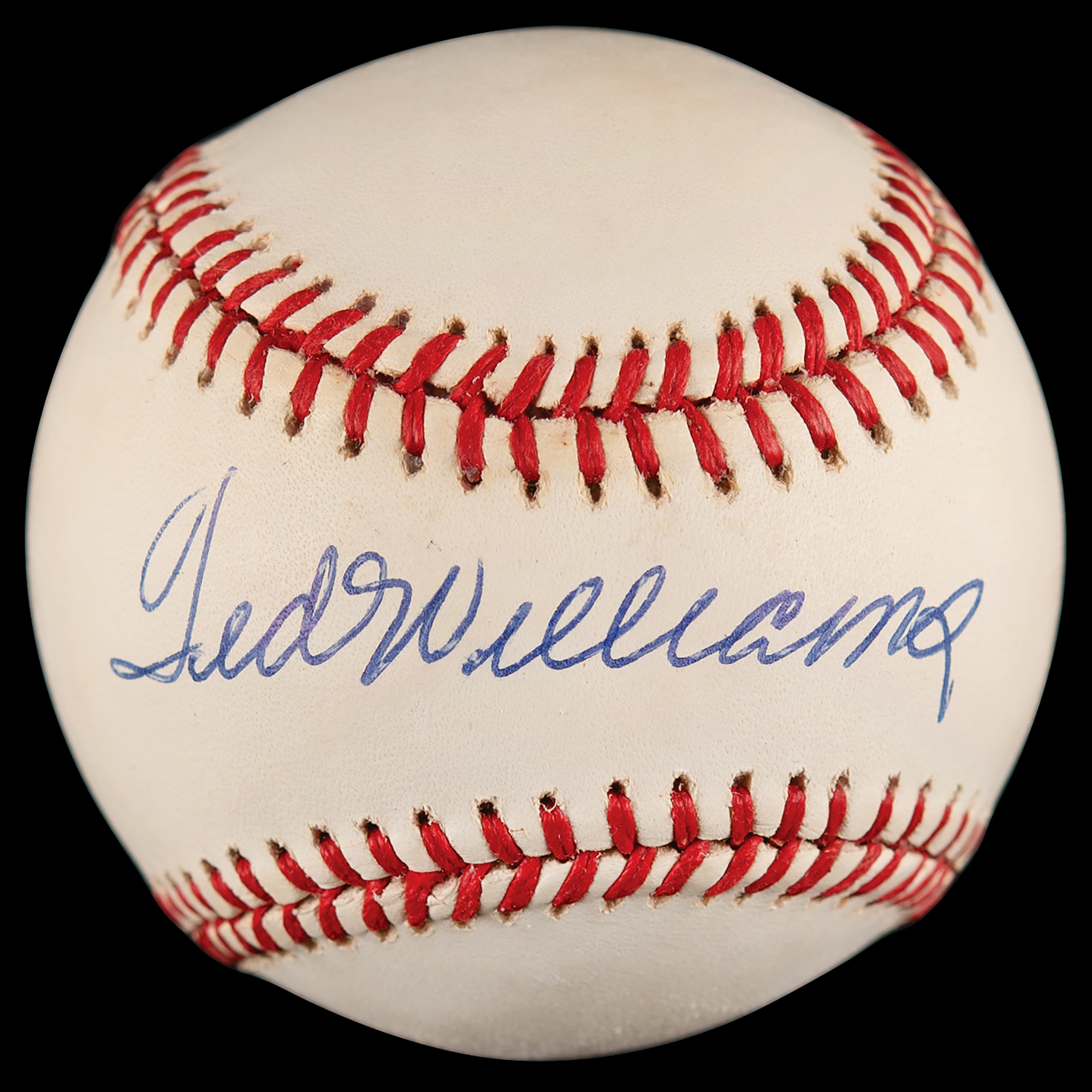 Ted Williams Signed Baseball RR Auction