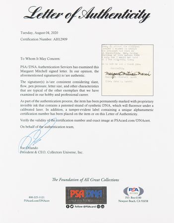 Lot #429 Margaret Mitchell Typed Letter Signed on 'Gone With the Wind' and Speaking Engagements - Image 2