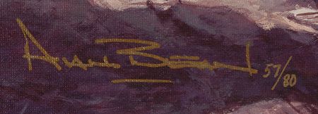 Lot #379 Alan Bean Signed Canvas Giclee Print: 'Savoring the Moment' (Ltd. Ed. #57/80) - Image 2