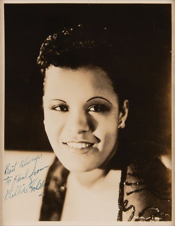 Lot #755 Billie Holiday Signed Photograph - Image 1