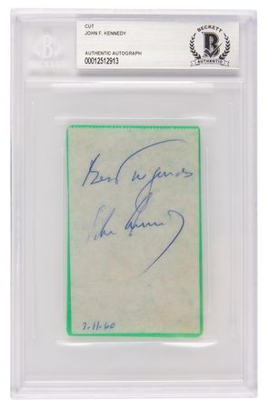 Lot #54 John F. Kennedy and Lyndon B. Johnson Signatures, in an Archive of 1960 Democratic National Convention Ephemera - Image 2