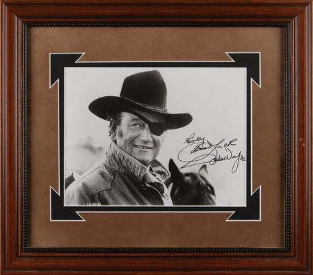 Lot #475 John Wayne Signed Photograph as Rooster Cogburn from True Grit - Image 2