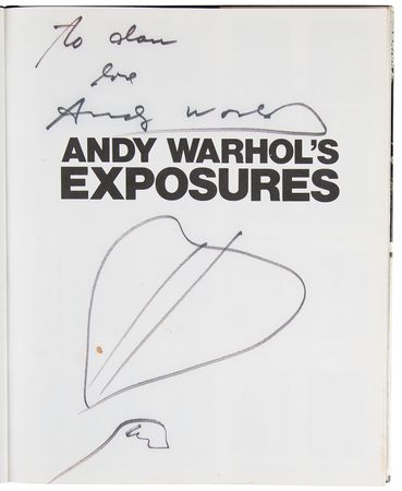 Lot #407 Andy Warhol Twice-Signed Book - Exposures - Image 3
