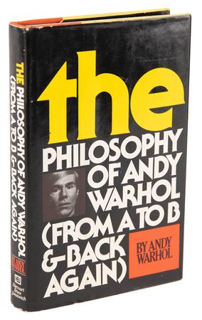 Lot #406 Andy Warhol Signed Book with Sketch of Campbell's 