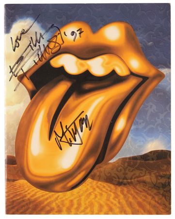 Lot #710 Rolling Stones Signed Bridges to Babylon World Tour Program - Image 1